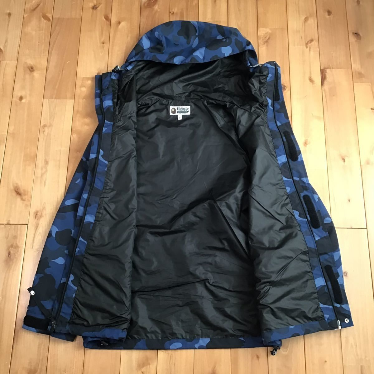 Blue camo スノボジャケット Mサイズ a bathing ape BAPE hoodie