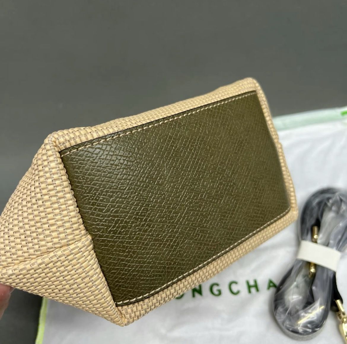 Longchamp ロンシャン わら編み トートバッグ ショルダーバッグ ロンシャン わら編み トートバッグ ショルダーバッグ - メルカリ