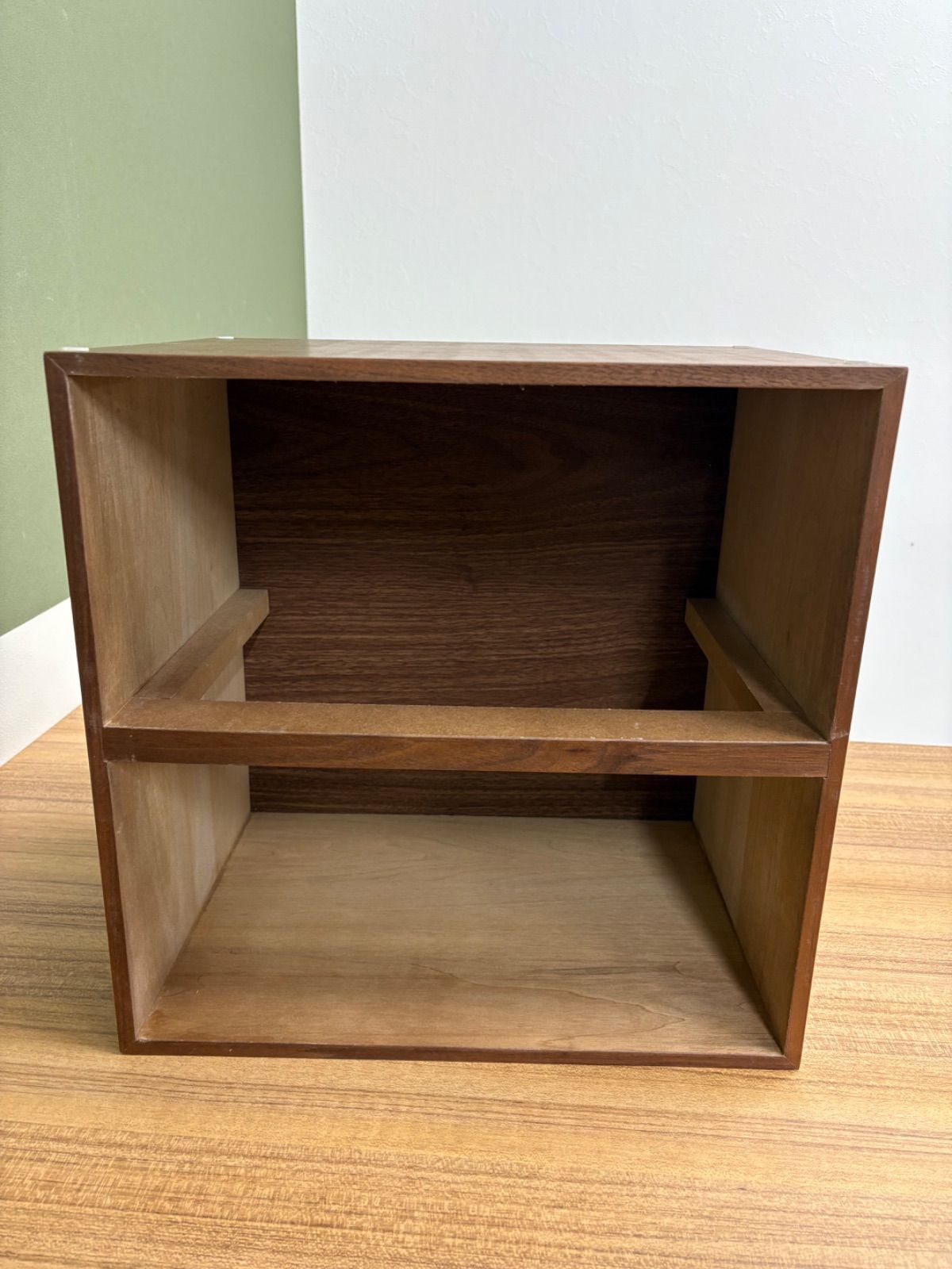 売れ筋 【無印良品】スタッキングシェルフ 3×2段 ウォールナット