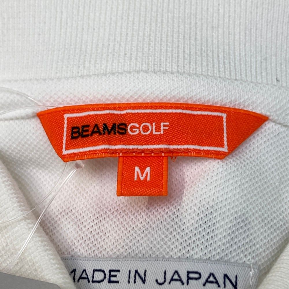 サイズ M BEAMS GOLF ビームスゴルフ 半袖ポロシャツ ホワイト系 240101461557 ゴルフウェア メンズ ストスト LLC-HASEGAWATOSO_COM