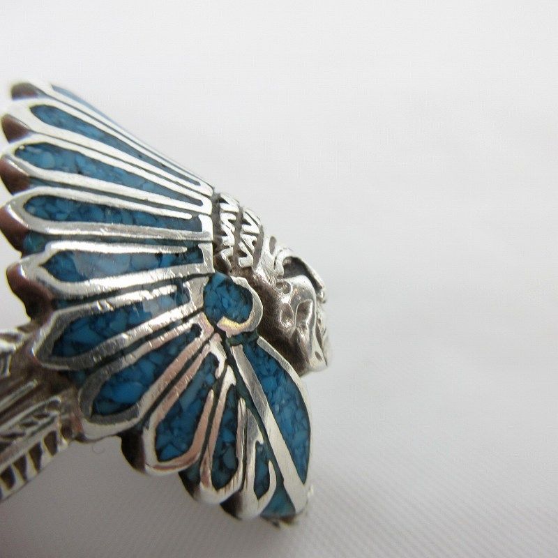 NAVAJO ナバホ族 インディアン ヘッドリング 指輪 シルバー925