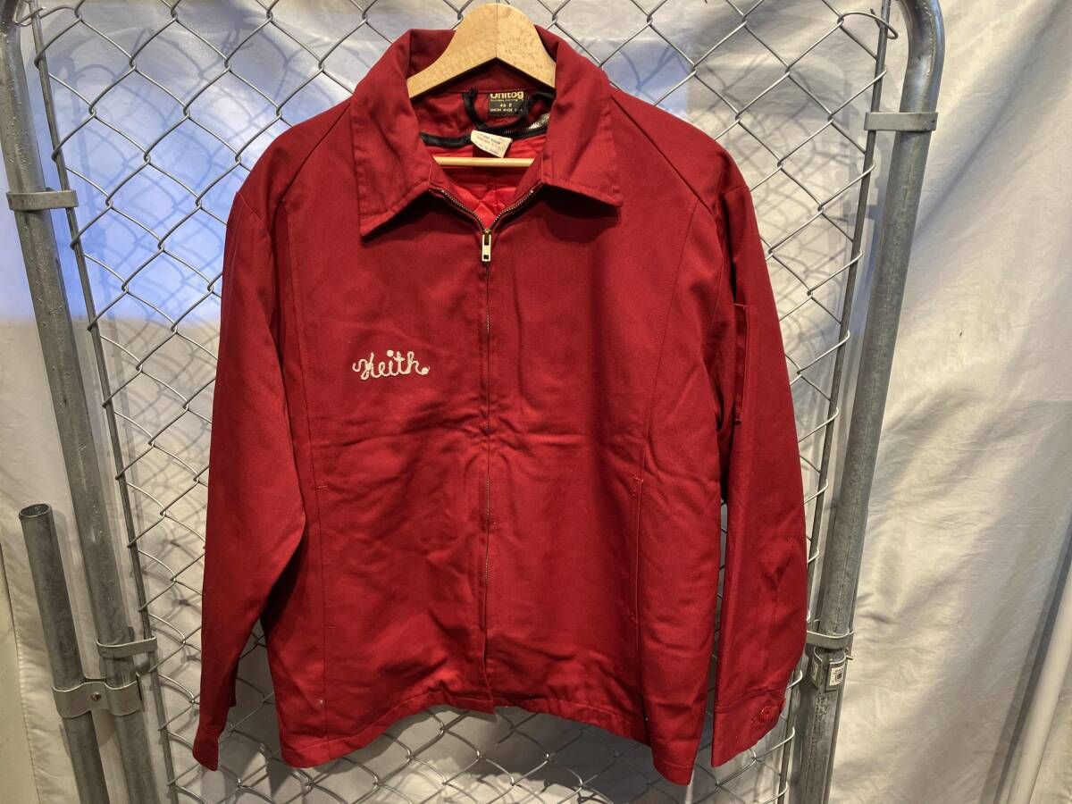 60-70s Unitog チェーンステッチワークジャケット ブルゾン