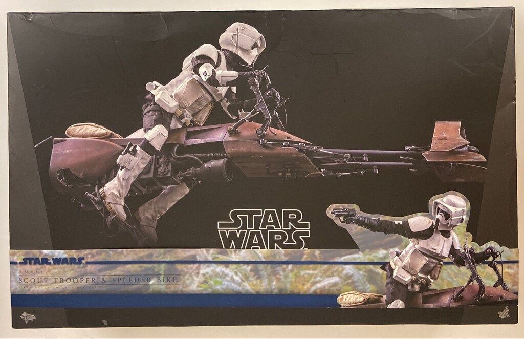HOTTOYS MOVIE MASTERPIECE SCOUT TROOPER - SPEEDER BIKE MMS612