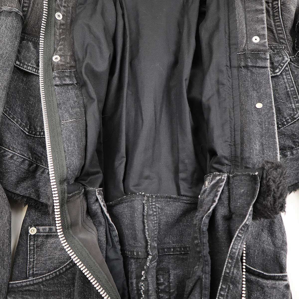 sacai サカイ ジップアップボアデニム ドレスワンピース デニムコート sacai サカイ 20AW ジップアップボアデニム ドレスワンピース 20-05152