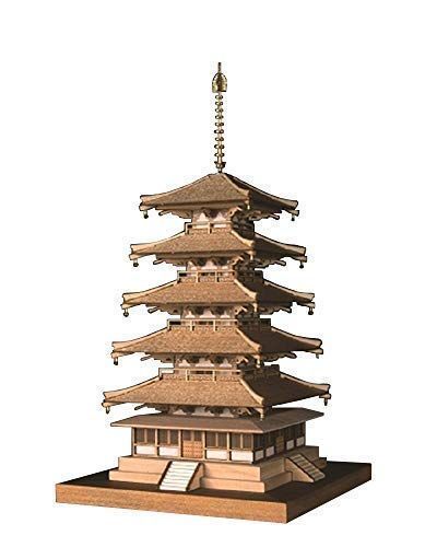 五重の塔 ウッディジョー 1/150 法隆寺 五重の塔 木製模型 組立キット