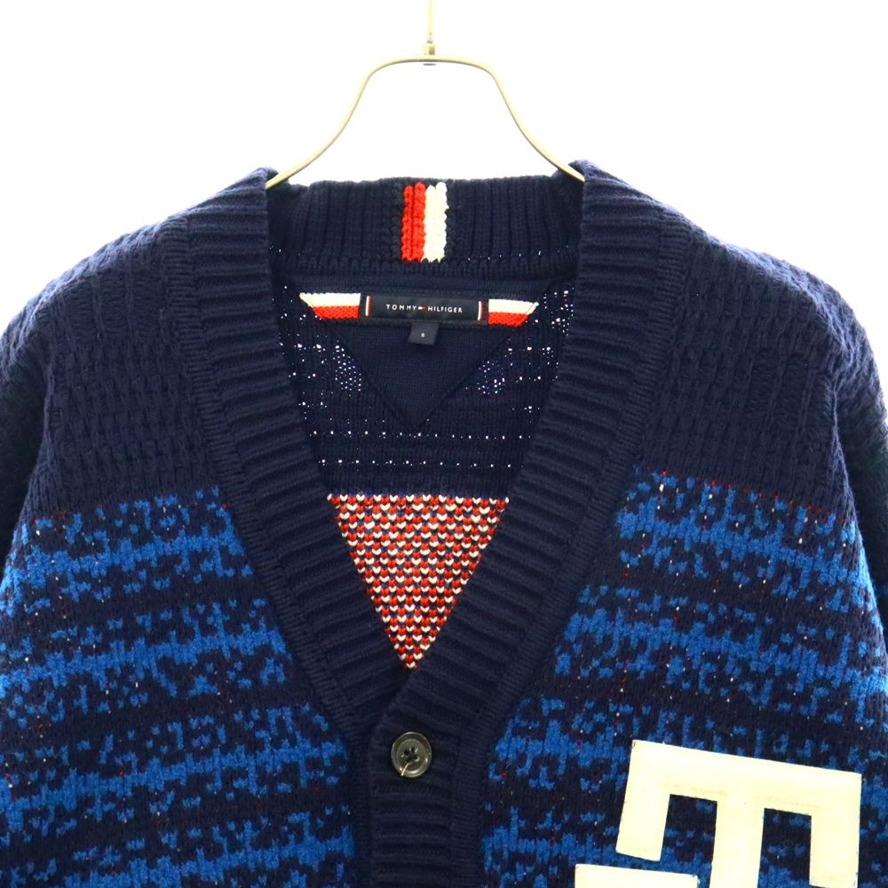 TOMMY HILFIGER (トミーヒルフィガー) Ombre Textured Stripe Cardigan 