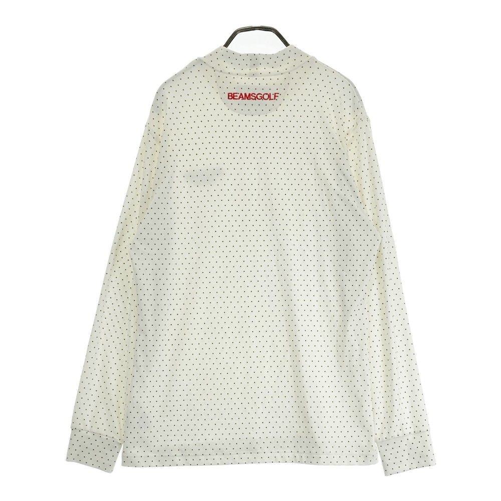 サイズ：L BEAMS GOLF ビームスゴルフ 2024年モデル ハイネック 長袖Tシャツ  ネイビー系 [240101427237] ゴルフウェア メンズ ストスト サイズ：L BEAMS GOLF ビームスゴルフ ハイネック 長袖Tシャツ