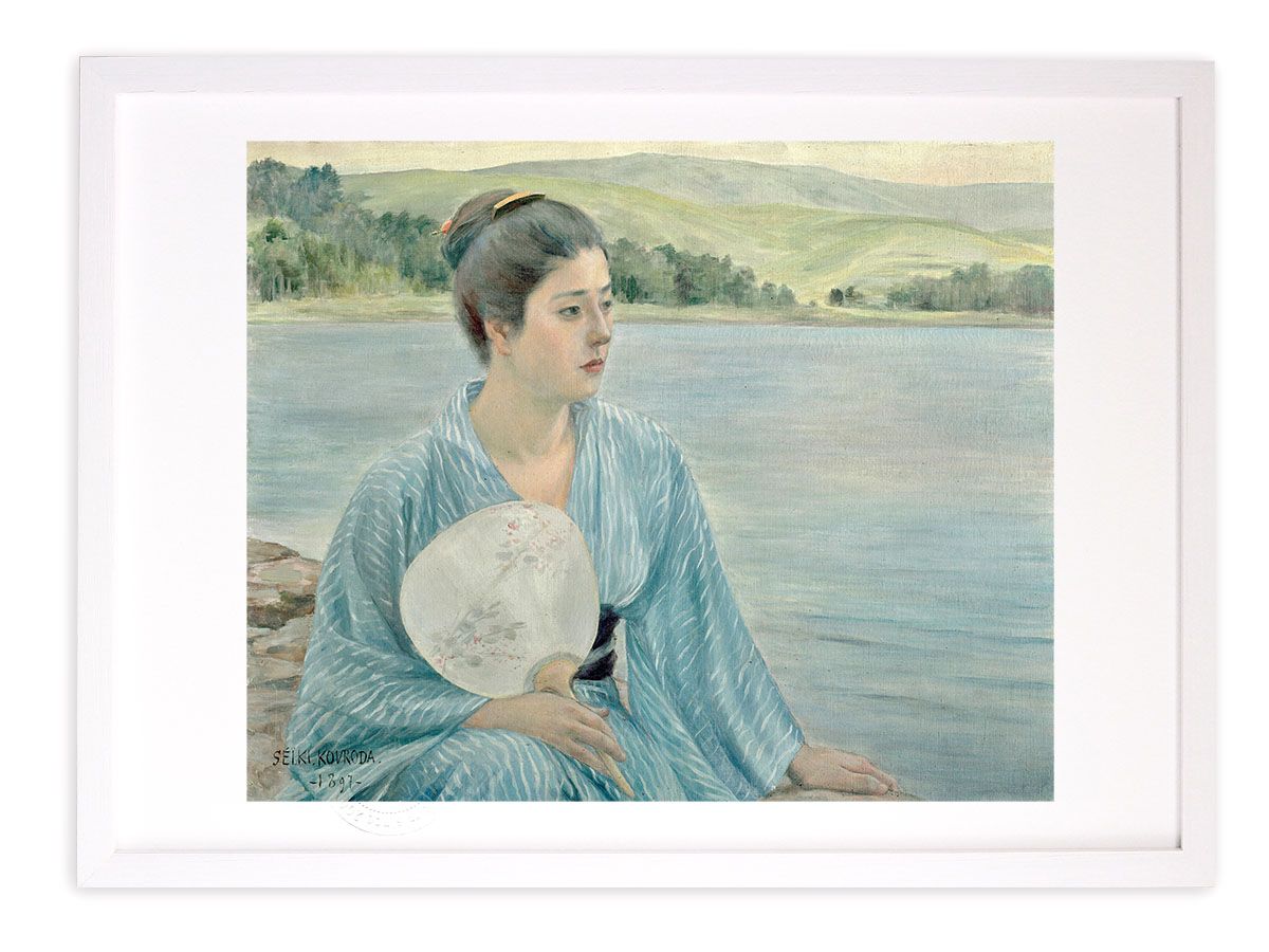 現代アート「あさひ舟川の桜堤と菜の花」（3D painting） 現代アート