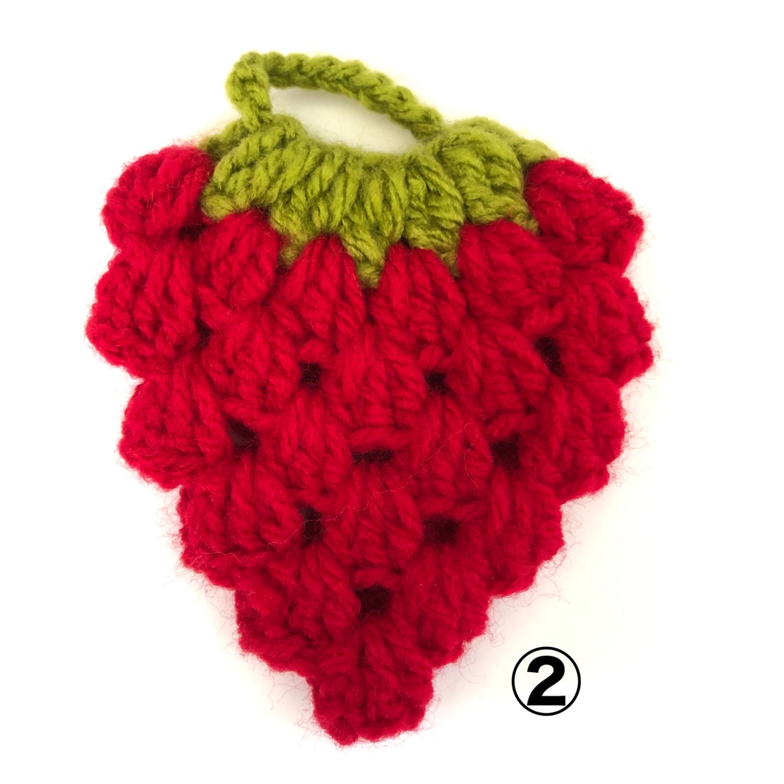 色が選べる！ カラフル いちごのエコたわし アクリルたわし - メルカリ