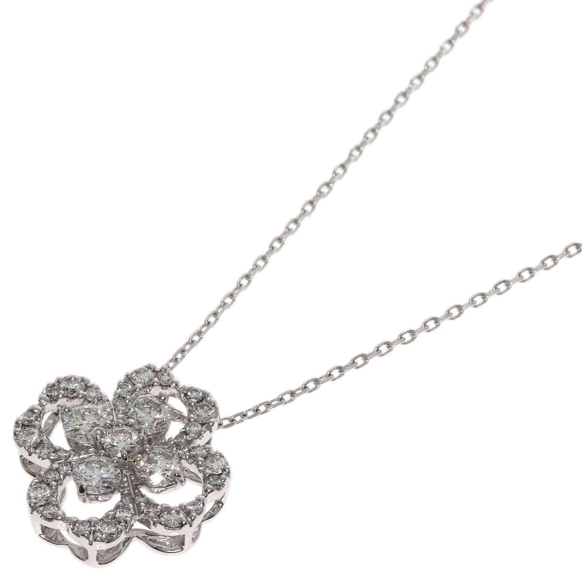 MONNICKENDAM モニッケンダム ダイヤモンド ネックレス K18WG  