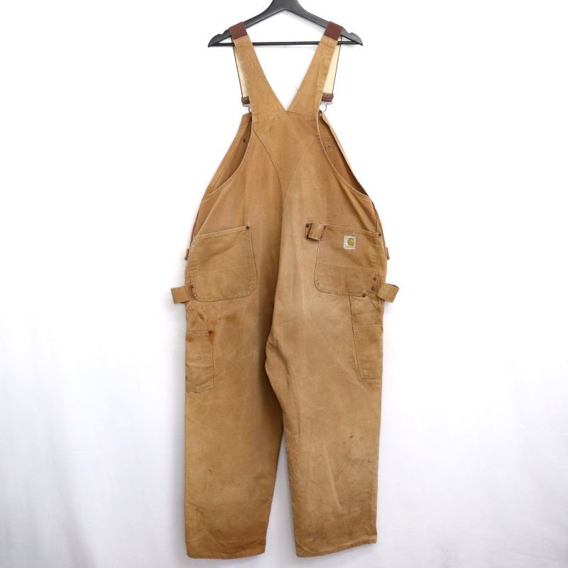 60s Carhartt エプロン付き ダブルニー セパレートポケット ダック オーバーオール メンズ XLサイズ相当 ビッグサイズ オーバーサイズ