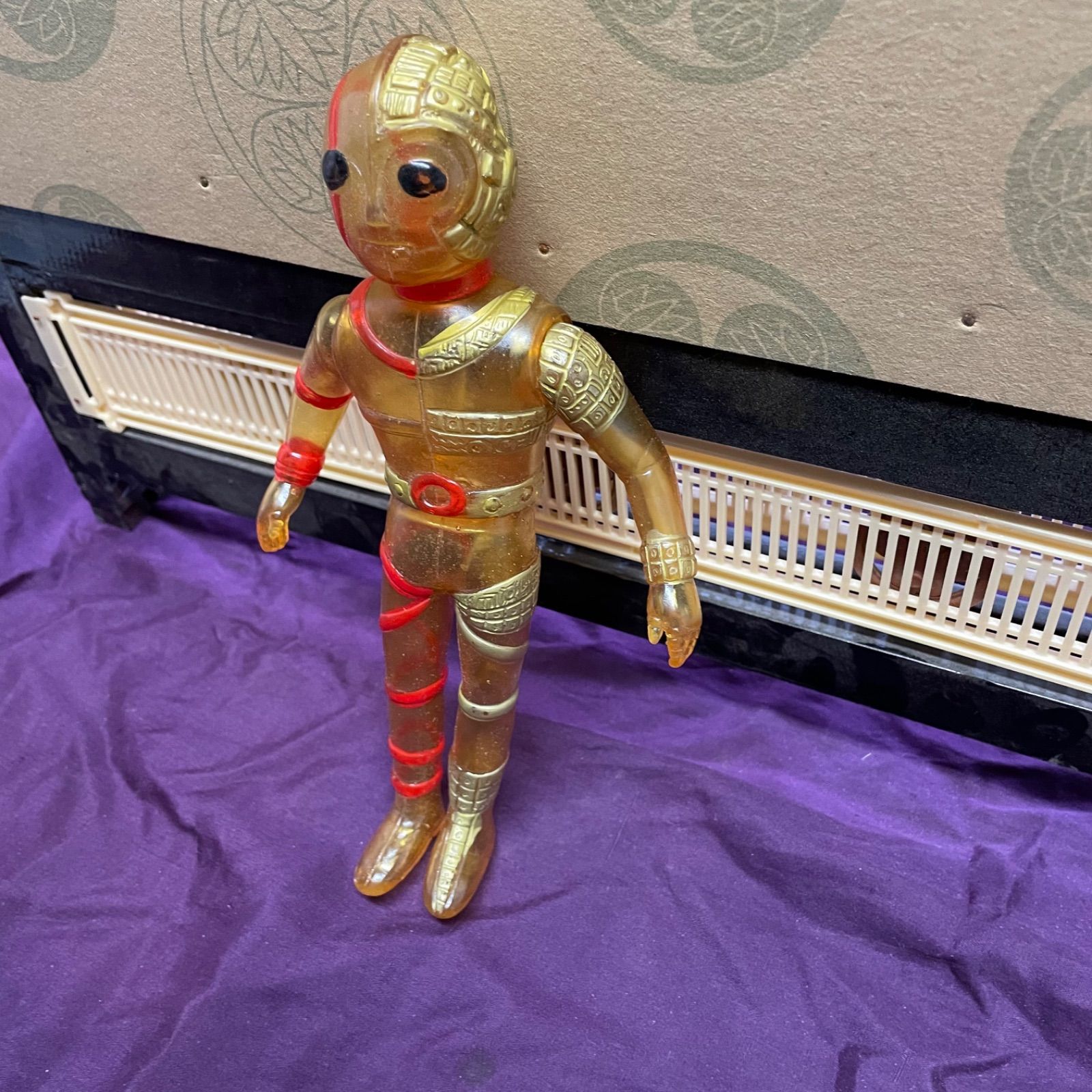 【ソフビ／タカトク】キカイダー　クリア タカトク 人造人間キカイダー ソフビ クリア スケルトン 当時物