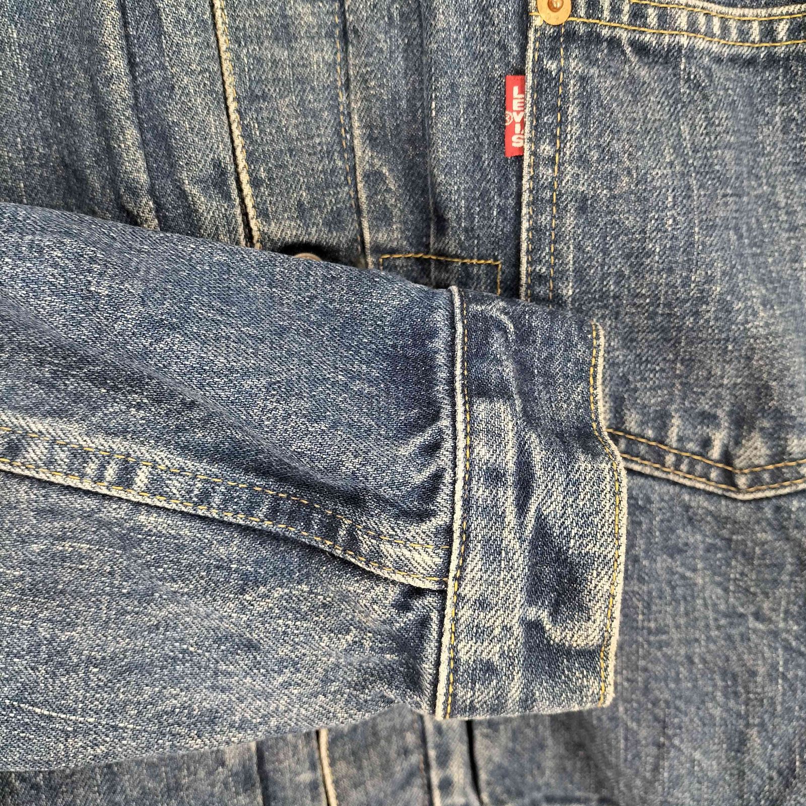 超希少　LEVISファースト1st J02デニムジャケット38リーバイス復刻 Levi's(リーバイス) 92's最初期1ST復刻デニムジャケット/40S復刻