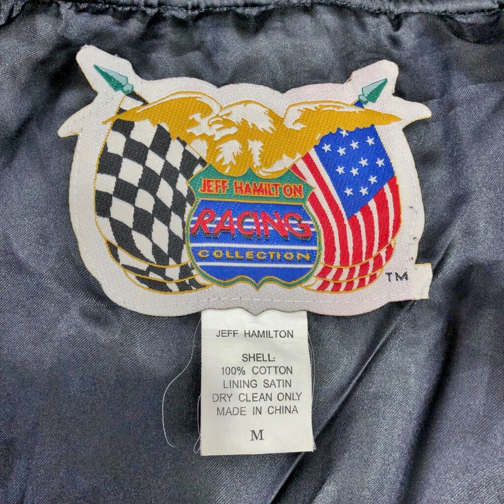 Jeff Hamilton ナスカー レーシングジャケット 90's〜 JEFF HAMILTON NASCAR レザージャケット – 古着屋Top of