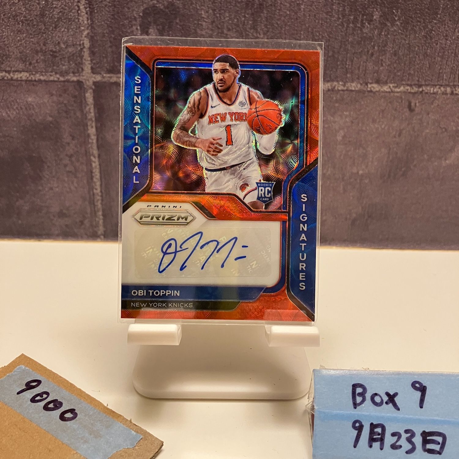 2020-21 Panini Prizm Obi Toppin 直筆サイン New York Knicks Sensational Signatures RC ルーキー Rookie カード
