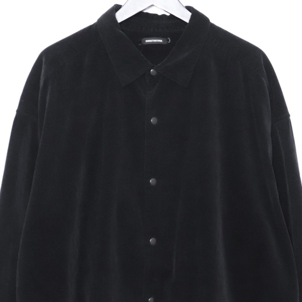 美品CHRISTIAN DADA 2018-19aw コーデュロイコート黒 CHRISTIAN DADA 2018-19aw コーデュロイコート黒