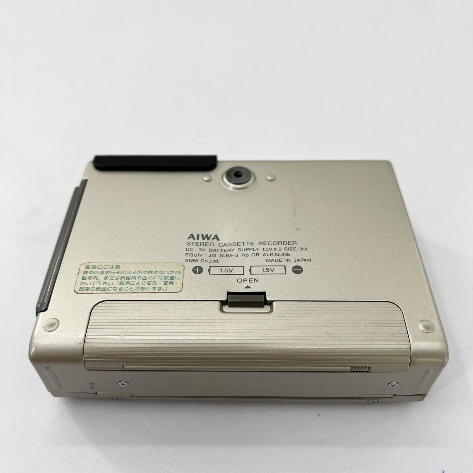 AIWA ステレオカセットプレーヤー レッド動作未確認です AIWA アイワ Cassette Boy HS‑F2 ステレオカセットプレーヤー AM