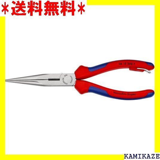 ☆便利_Z015 クニペックス KNIPEX 2612-200TBK 先長ラジオペンチ 落下