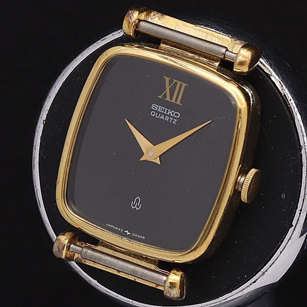 原産国日本SEIKO レディース腕時計　黒文字盤