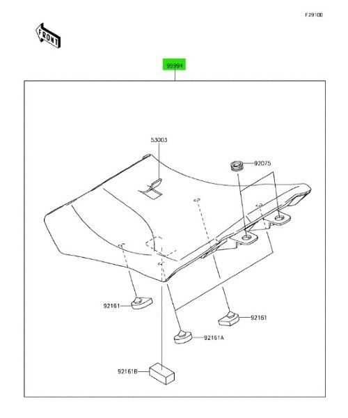 カワサキ ニンジャ 1000 ローシート Kit Low Seat 99994-1576 KAWASAKI 純正 Genuine JDM メーカー純正品