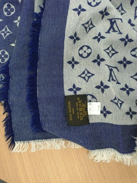Louis Vuitton ショール・モノグラム デニム　M71376 楽天市場】○LOUIS VUITTON ルイヴィトン M71376 大判ストール