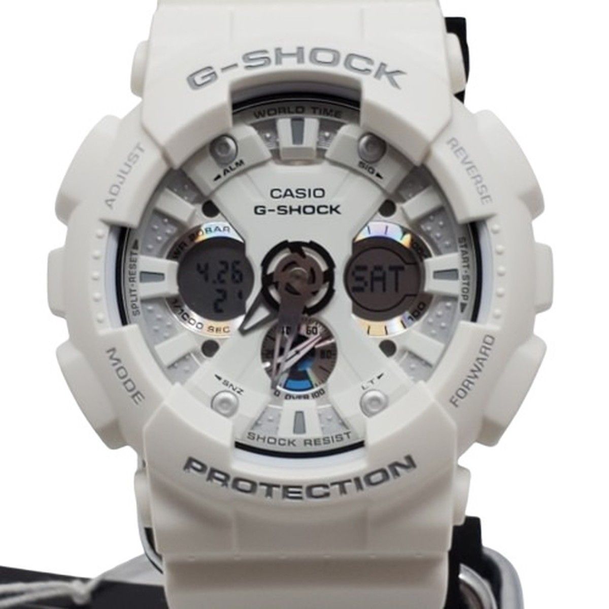 G-SHOCK ジーショック CASIO カシオ 腕時計 GA-120A-7AJF アナデジ デジアナ クォーツ ホワイト ショックレジスト