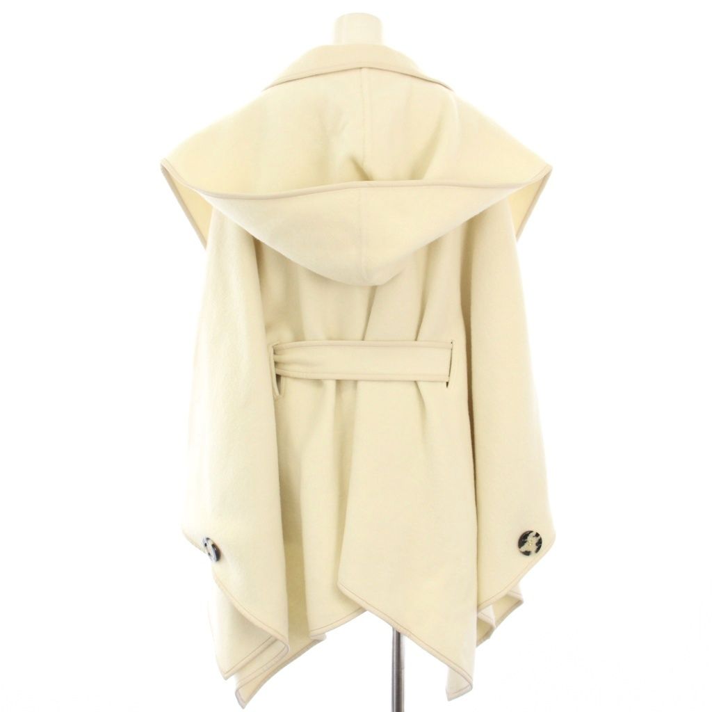 ANAYI 【新品タグ付き】ウエストベルト付きライトグレーケープコート