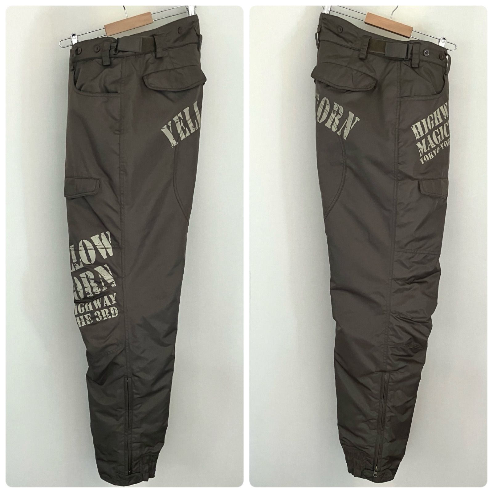 【海外定番】 イエローコーン YELLOW CORN ウィンター防水中綿入オーバーパンツ フライトパンツF-1B型 YP-4330 バイク メンズXL 2509S032 人懐っこい