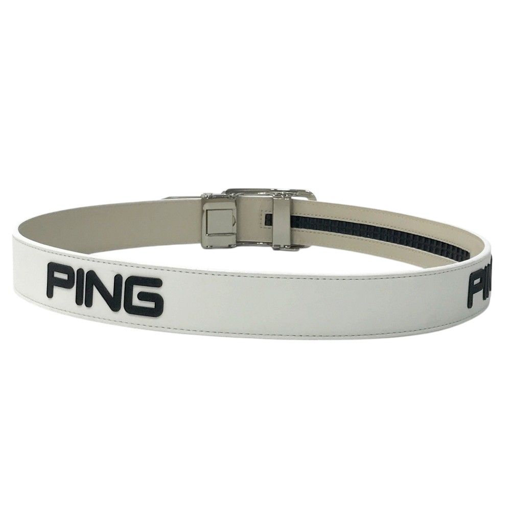 PING ピン バックルベルト ロゴ ホワイト系 [240101458859