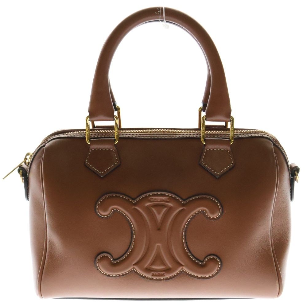 CELINE (セリーヌ) スモール ボストン キュイル トリオンフ 2WAY