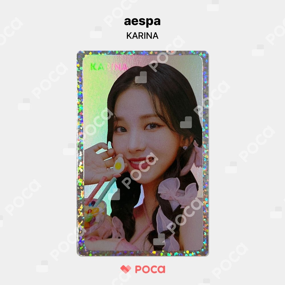 aespa Oh! Caendy Pocket トレカ4枚 カリナ Aespa Candy Oh! Caendy Pocket Karina Winter Random Trading