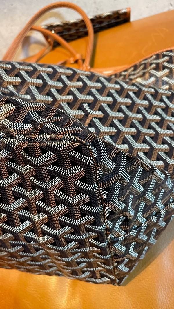 GOYARD　ゴヤール　サンルイ　ブラック　トートバッグ　ショルダーバッグ　ショッパー　リボン　ラッピング　GM