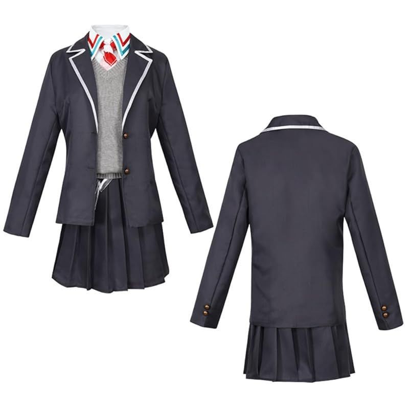 在庫 COSSA 剣持刀子 ウィッグ付き コスプレ 衣装 バーチャル YouTuber Vtuber 制服 高校生 女子高生 男子校生 セット 変装 ハロウィン 仮装 文化祭 学園祭 S 0