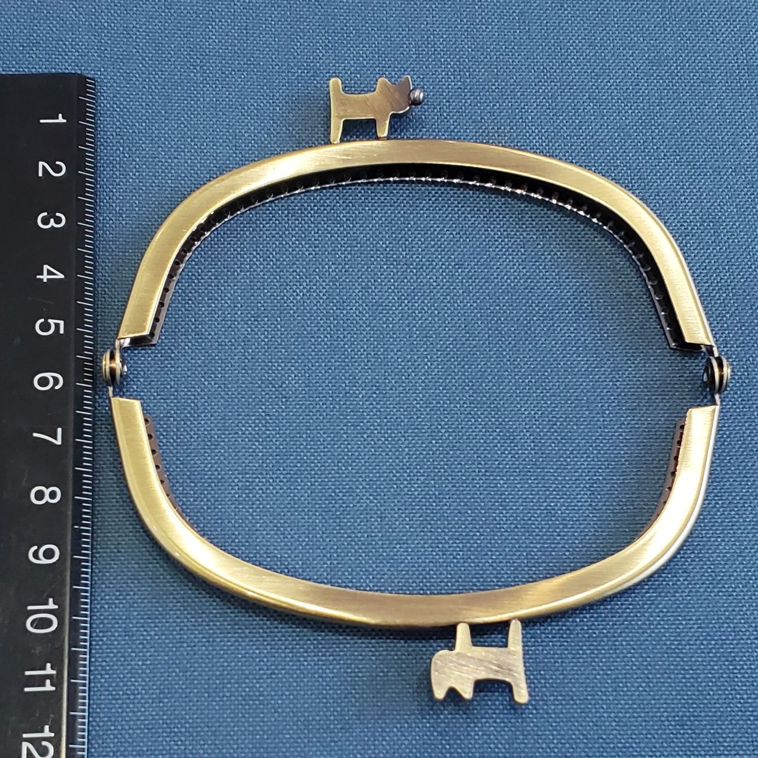  ネコひねり がま口用口金 くし型3.3寸 セット 各種パーツ 手芸素材 材料