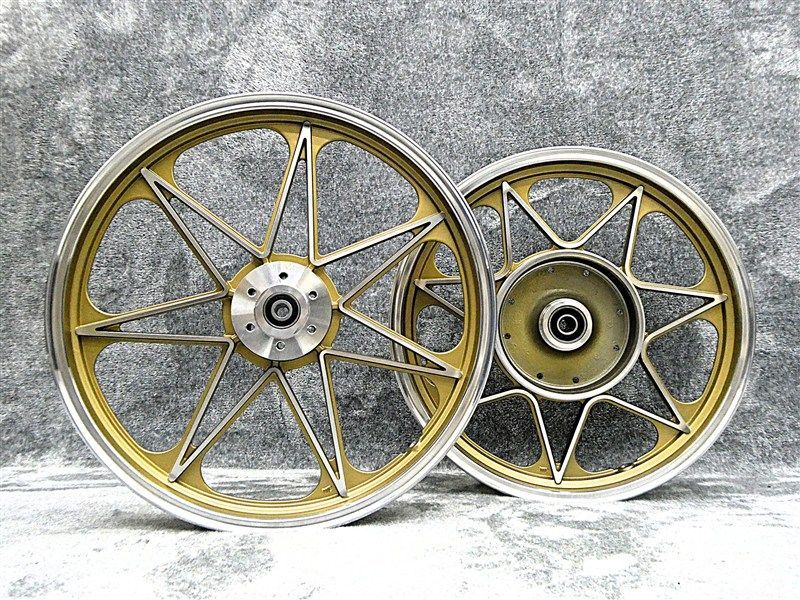 JWL車検対応 CB750Kキャストホイール ゴールドセブン|車検対応 前19インチ 後18インチ ナインキャスト 金 CB750FOUR K0 K1 K2 K3 K4 K5 K6
