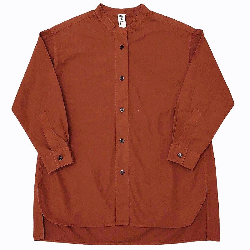 マーガレットハウエル MHL. 23SS COMPACT COTTON POLIN バンドカラー