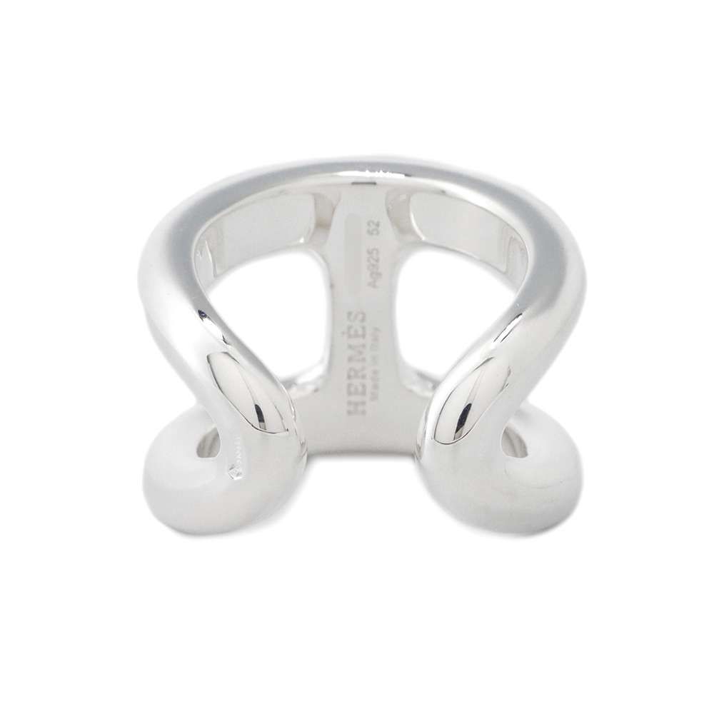 エルメス リング オスモズGM Osmose SV925シルバー リングサイズ52  