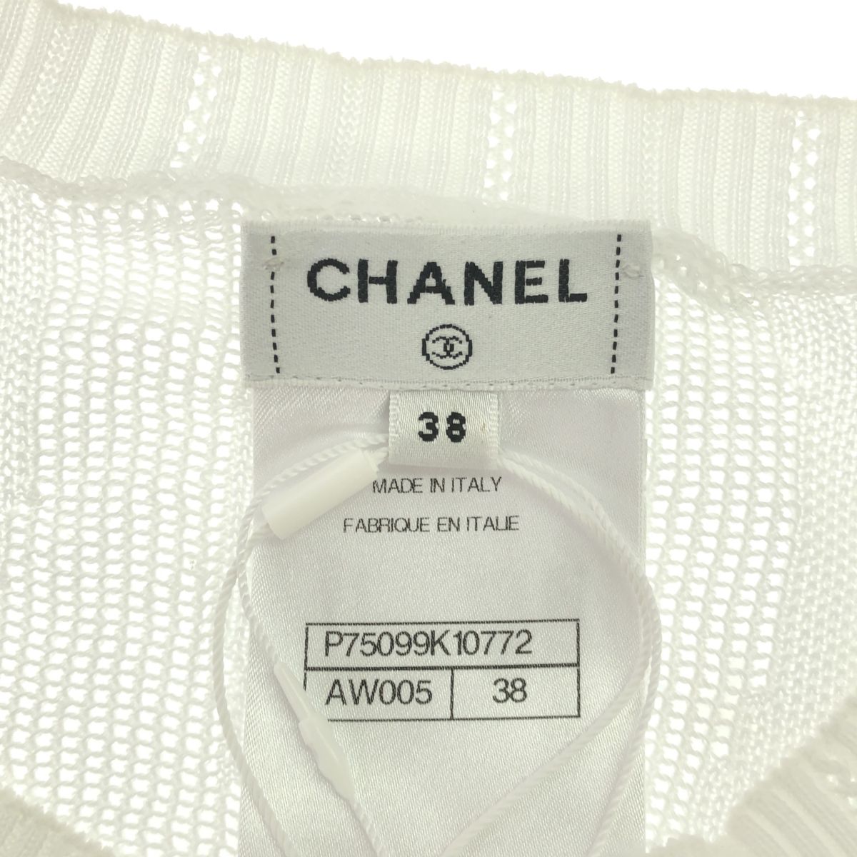 未使用 シャネル CHANEL カーディガン カメリア 38 サイズ P75099 