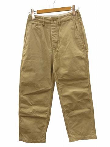 ウィムガゼット Whim Gazette バイオ加工 チノパンツ キャメル 36トラウザーズ ボトムス