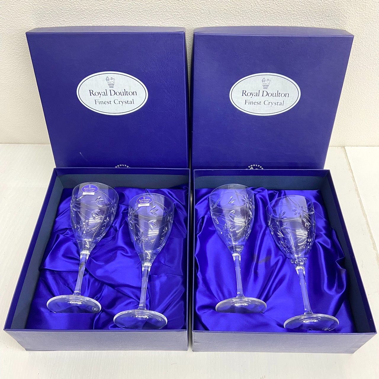 ROYAL DOULTON ロイヤルドルトン ジャスミン クリスタル ワイングラス