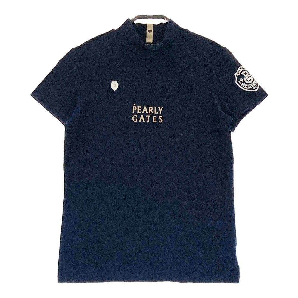 サイズ：0 PEARLY GATES パーリーゲイツ  モックネック 半袖Tシャツ  ホワイト系 [240101456124] ゴルフウェア レディース ストスト サイズ：0 PEARLY GATES パーリーゲイツ モックネック 半袖T