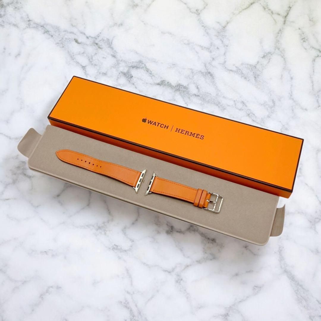 アップルウォッチ エルメス シンプルトゥール オレンジ