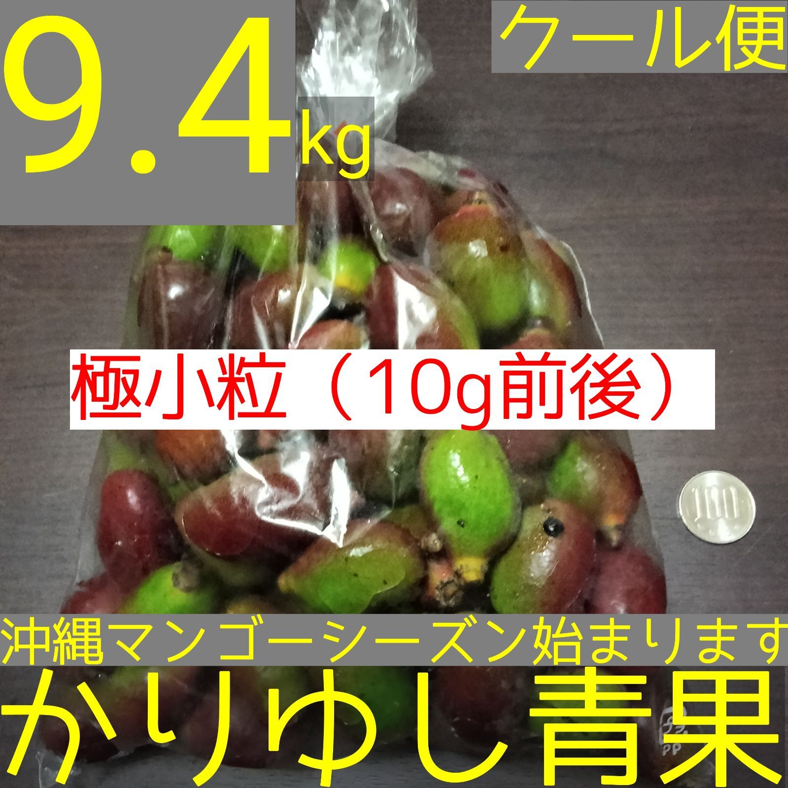 摘果マンゴー１０キロ 摘果マンゴー 10KG (100g〜400g)