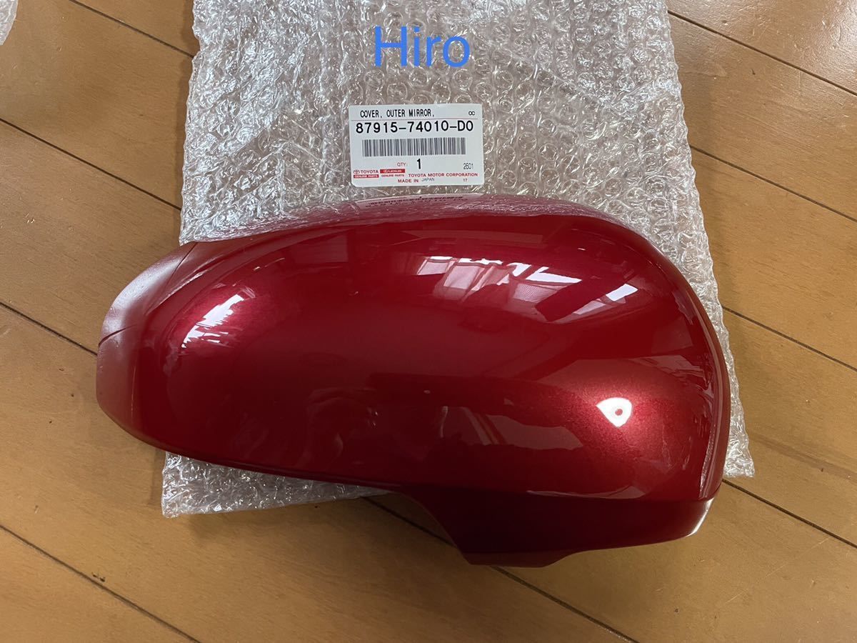 新品 トヨタ 純正 プリウスα ZVW40 ZVW41 右ドアミラーカバー レッドマイカ 3R3