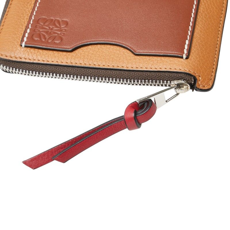 ロエベ アナグラム フラグメントケース カードケース 小銭入れ タン