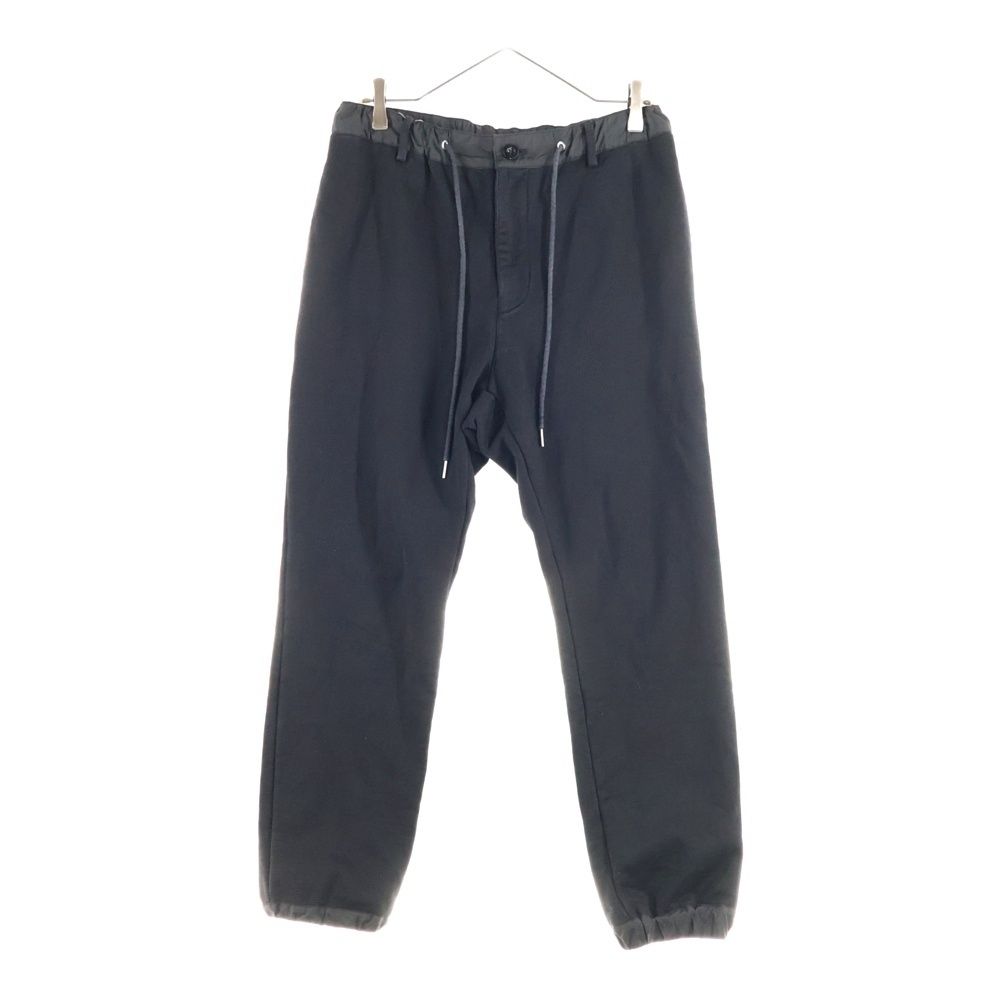 Sacai サカイ Sweat Jersey Pants ウエストナイロン切り替えスウェットパンツ ブラック|グレー SCM-072