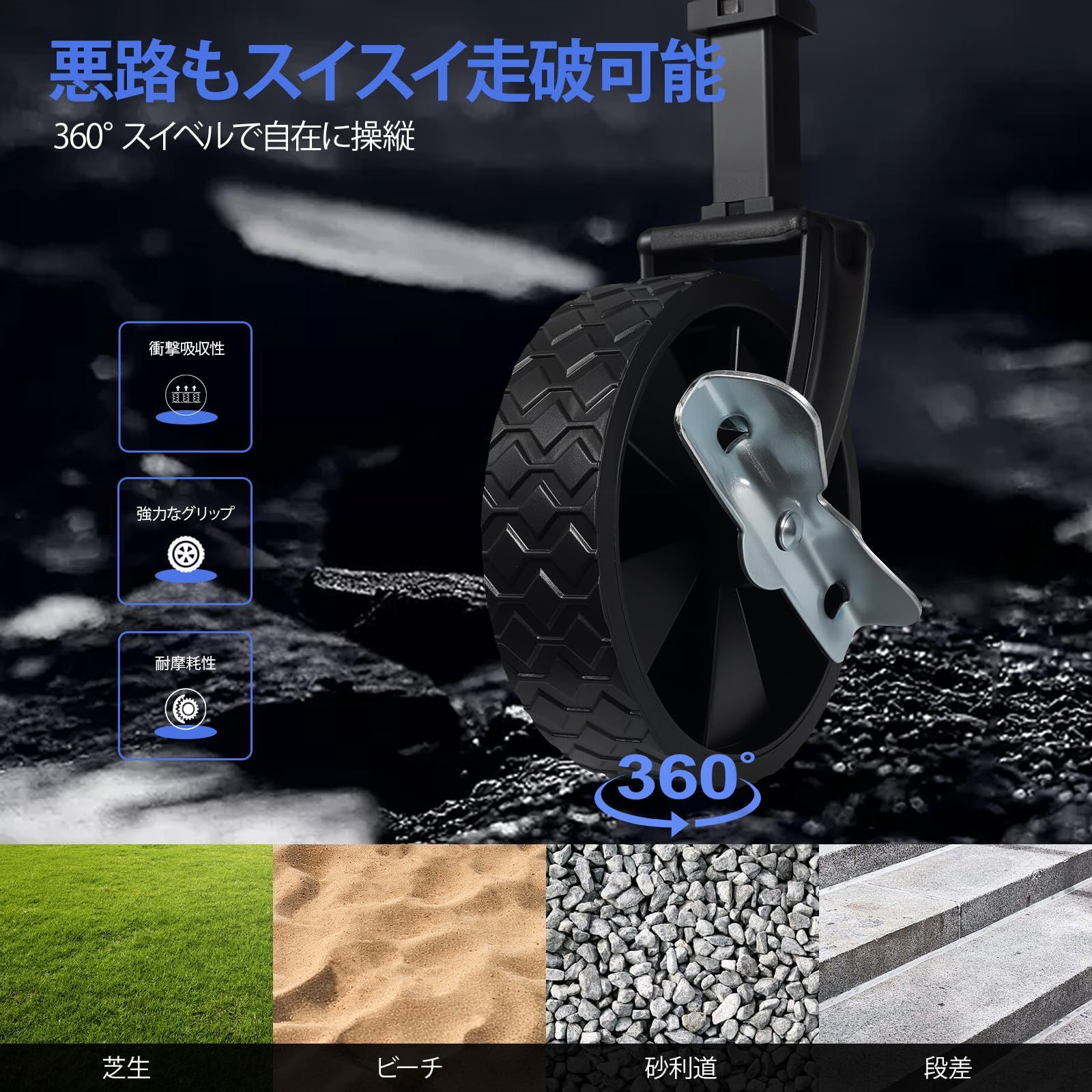 ブレーキ付き 折り畳み 荷物カート 軽量 キャリーカート 120L アウトドアワゴン キャリーワゴン キャンプカート ロック式キャスター NATGOVOD ワンタッチ収束式 花見 運動会 釣り 砂浜 引越し 買い物 BBQ SKLAD-KIRPICHA_RU