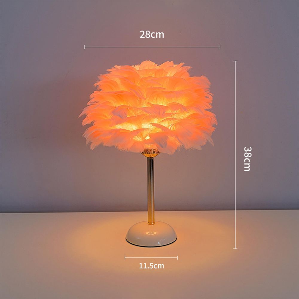 フェザースタンド ベッドルームヘッドランプ 北欧 あたたかい 小夜灯