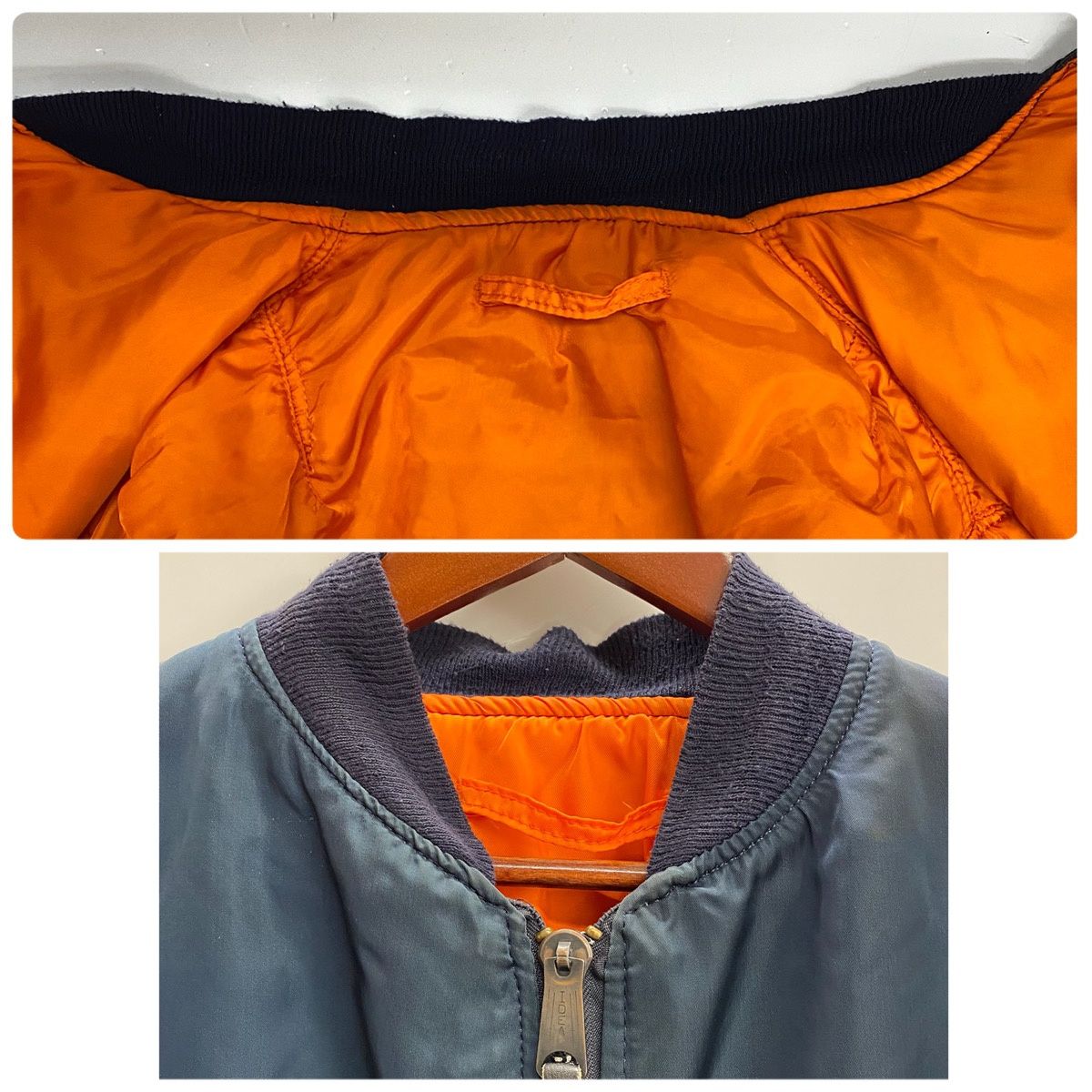 80s アルファインダストリーズ MA-1 USA製 3本タグ L TALL ALPHA INDUSTRIES 米国製 80s 初期 MA-1 三本タグ 民間 フライト