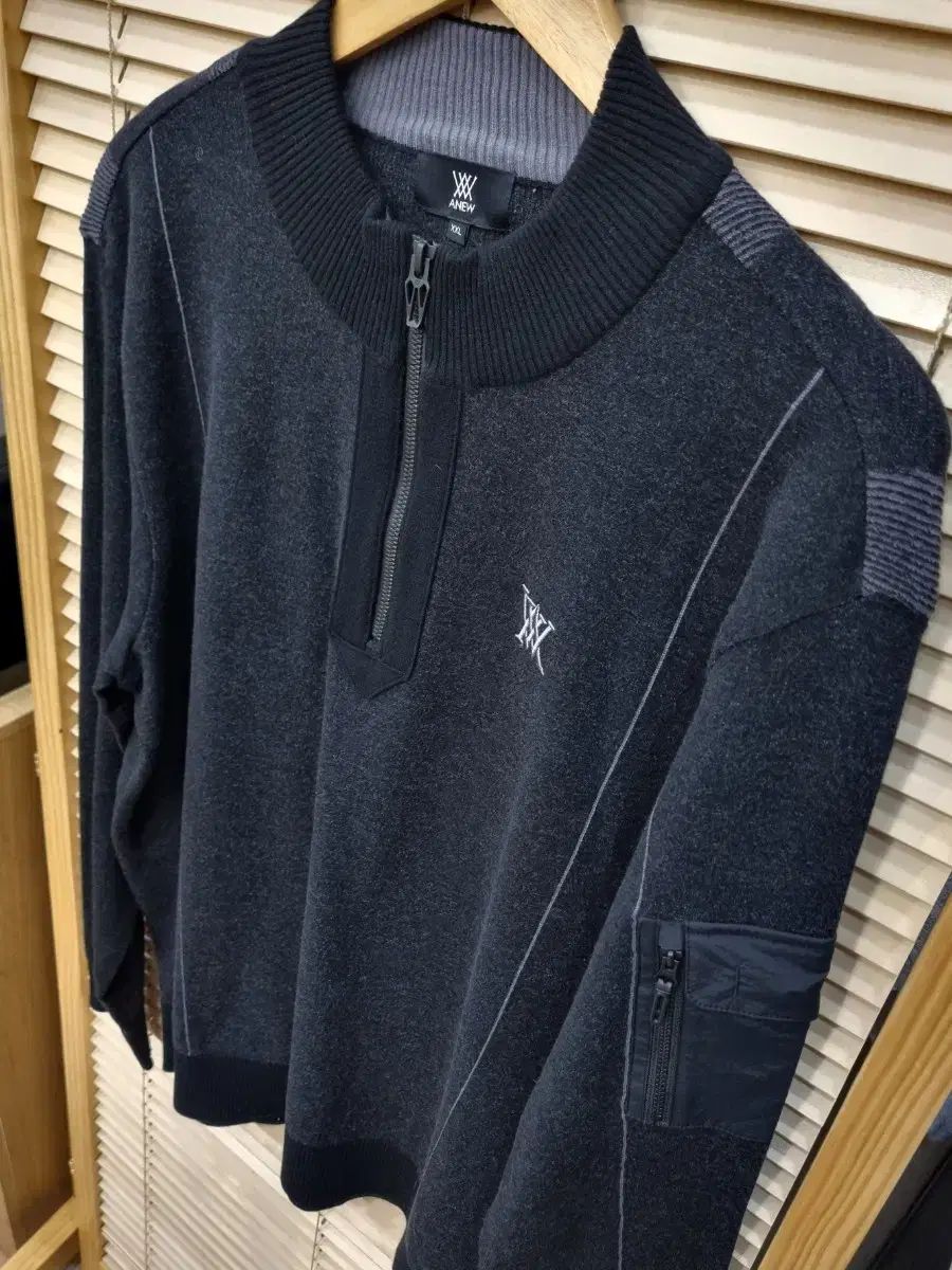 メンズ ハーフジップ